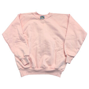 80s / 90s Sure Fun Youth Pink Blank Crewneck Sweatshirt